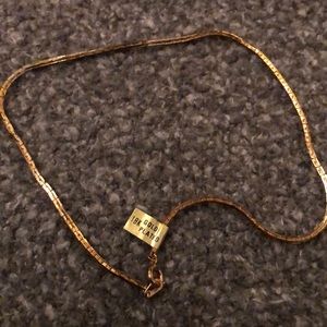 Vintage 18k Gold Over Silver Choker Chain